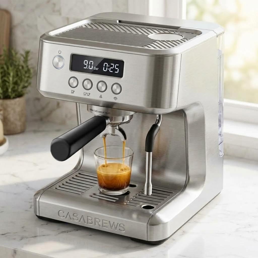 CASABREWS Ultra PRO 20-Bar Espresso Machine with PID & Commercial 58mm Portafilter